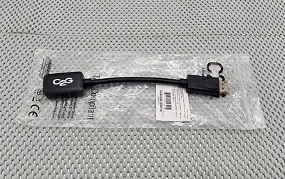 C2G #54322 8in DisplayPort to HDMI Adapter Converter - Male to Female Black - Image 1 of 4