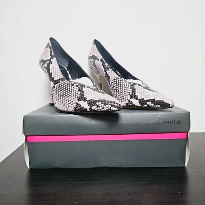 Zapatos de salón Vince Camuto Ishani punta brillante Pyton talla 10 M - Nuevos en caja Foto 1 de 4