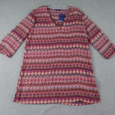 Apt 9 Traje de Baño Encubrimiento Mujer Grande Frontal Cruzado Túnica Transparente Manga 3/4 Nuevo con Etiquetas Foto 1 de 4