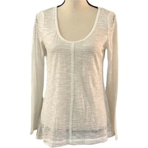 Kenji Women's Top, Size Small, White, Long Sleeve with crochet embroidery design - Bild 1 von 10