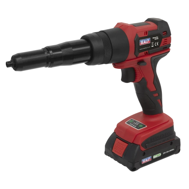 Sealey CP314 20V Cordless Riveter with 2Ah Li-ion Battery - Black/Red