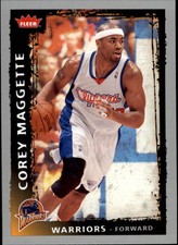 2008-09 Fleer Golden State Warriors Basketball Card #156 Corey Maggette