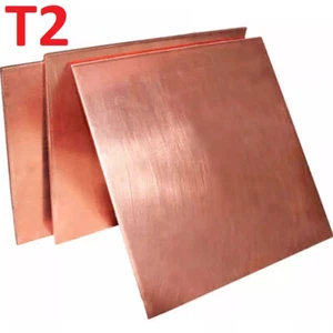 0.3mm/0.5/0.8/1mm - 6mm Dick T2 Reine Kupferplatte/Kupferblech Block Laser Cut - Picture 1 of 3