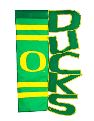 Oregon Ducks 28"x 44" Appliqué Team Flag Officially Licensed Cover