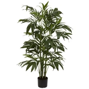 Nearly Natural Artificial Tree Bamboo Palm Silk 4' Realistic Plastic Indoor - Picture 1 of 3