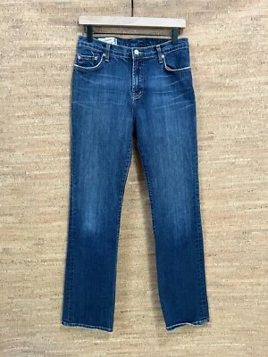 Red Engine Vintage Original Denim Size 28 Bootcut Low Rise Dark Blue Jeans USA - Image 1 of 4