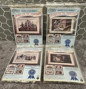 Vintage Paragon Crewel Stickpackung Spirit 76 Minuten Männer amerikanische Geschichte neu aus altem Lagerbestand - Bild 1 von 9