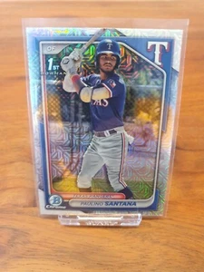 2024 Topps Bowman Chrome Paulino Santana Texas Rangers #BCP-245 Mojo Refractor - Bild 1 von 2
