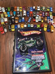Hot Wheels Monster Jam Grave Digger Case w/ 77 Cars Lot 1975-2014 & Matchbox - Picture 1 of 9