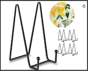 Plate Stands for Display, 5 Pack 6 Inch Plate Holder Display Stands - Picture 1 of 5