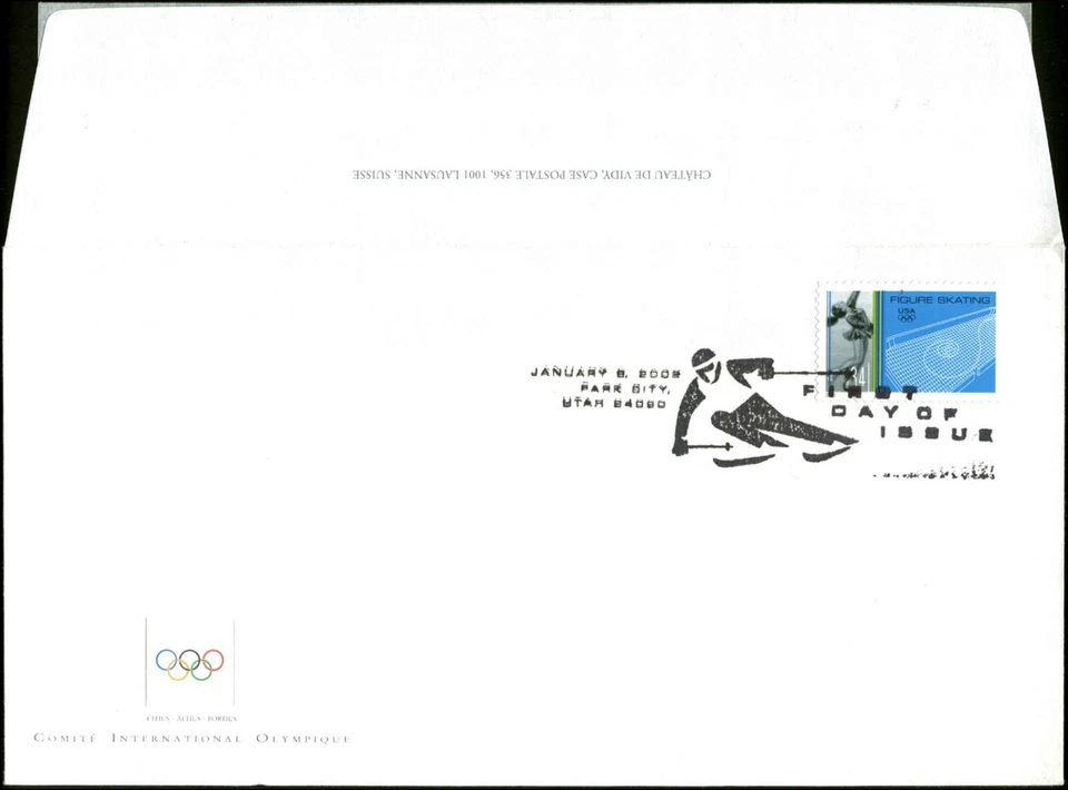 US FDC #3555 International Olympic Committee Corner Card Park City, UT - Image 1 of 1