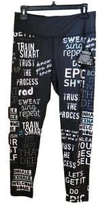 NWT POP Active Leggings made in LA Poprageous Stretch Activewear Women's Size XL - Picture 1 of 14