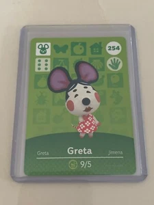 Greta # 254 Animal Crossing Amiibo Karte Horizons Serie 3 NEUWERTIG NIE GESCANNT! - Bild 1 von 1