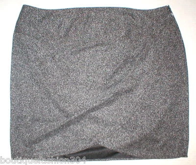 New Womens Lane Bryant Skirt Faux Wrap Tweed Black White 26 Plus Office Work  - Image 1 of 4