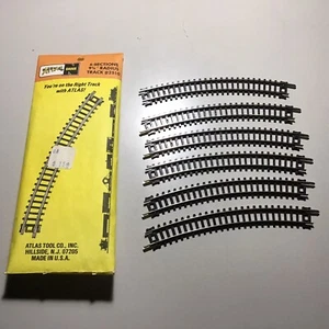 Atlas N Gauge 6-sections 9 3/4” radius track #2510 Vintage Made In The USA - Bild 1 von 6