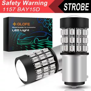 39SMD-2835 1157 LED Brake Stop Tail Light Bulbs Lamps for Motorcycle Upgarde Red - Picture 1 of 6