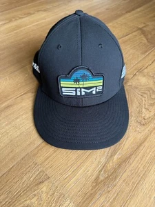 Sombrero ajustable negro Taylor Made Sim 2 de golf excelente - Imagen 1 de 7