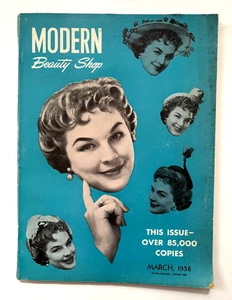 March 1958 Magazine " Modern Beauty Shop" w/ Lots of Hair Styles * - Picture 1 of 18