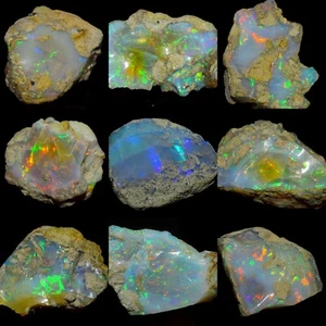 Raw Opal Rough, Opal Jewelry, Ethiopian Opal, Rare Opal Rough, Opal Gemstone - Picture 1 of 48