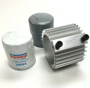 Filtro enfriador de aceite BMW 2002, 320i, 318i m10 (plata) # 11421276850 u OC84 - Imagen 1 de 7