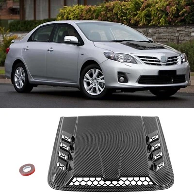 For Toyota Corolla Carbon Fiber Hood Scoop Bonnet Intake Air Duct Vent cover - Image 1 of 4