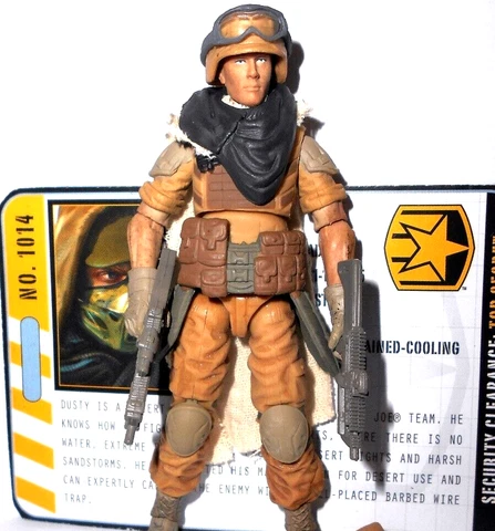 GI joe DUSTY v14 2010 Pursuit of Cobra 25th 30th 50th anniversary near complete Cover