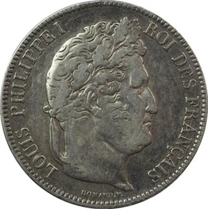 5 Francs Louis PHILIPPE I 1841 LILLE - Imagen 1 de 2