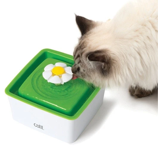Catit 43735W Mini Flower Pet Self Waterer Fountain