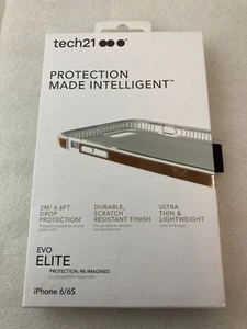 Tech21 iPHONE 6 6s 7 8 SE 2020 Clear Protective Case Evo Elite Rose Gold - Picture 1 of 3