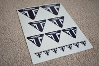 Triumph Motorcycles Yamaha Motorbike Bike Race Racing Decal Stickers Black
