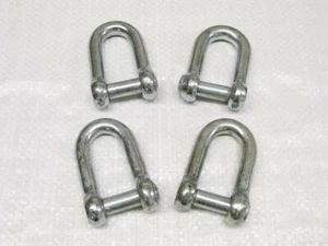 x4 16MM Galvanised Steel Commercial Dee Shackle With Countersunk Pin - Flush - Picture 1 of 2