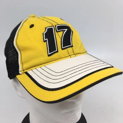 Gorra Roush Racing Matt Kenseth #17 Nascar amarilla y negra Chase Authentics Foto 1 de 4