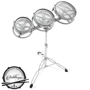 Roto Tom Drum Set with Stand - 6", 8", 10" Toms with Remo Heads