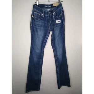 Maurices Jeans Womans 1/2 Long NWT Curvy Fit Relaxed Hip And Thigh Embroidered - Picture 1 of 12