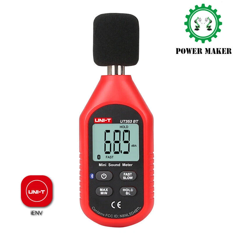 Uni-t Ut353bt Bluetooth Digital Sound Noise Level Meter Decibel Tester 30-130db