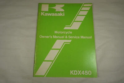 Kawasaki KDX450 A1 1982 OEM manual de reparación de servicio de taller, KDX 450 Foto 1 de 2