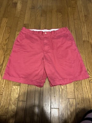 Pantalones Cortos Chinos Madison Para Hombres 36 Rojo Informal Frente Plano Preppy Sobre la Rodilla Ligeros Foto 1 de 4