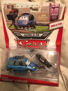 Disney Pixar Cars Deluxe Chuck Choke Cables RSN Series Die Cast Car NEW 2013 - Picture 1 of 2