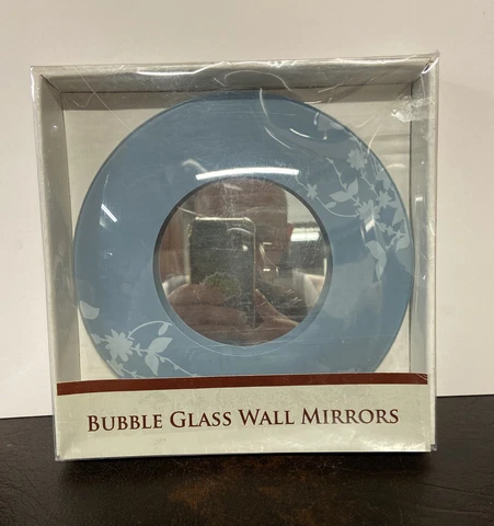 Bubble Glass Wall or Tabletop Mirror Blue Surf Bed Bath & Beyond-ICA Home Decor Cover