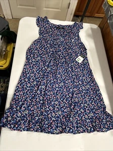 Ralph Lauren Women's Dress Large Casual Floral Print Sleeveless Summer Boho - Picture 1 of 5