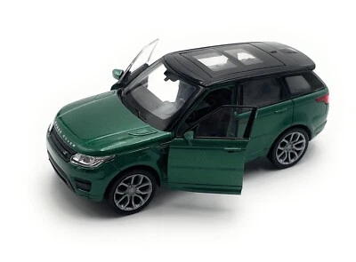 Model Car Range Rover Sport SUV 1:3 4-39 Green Miniature Vehicle - Image 1 of 4