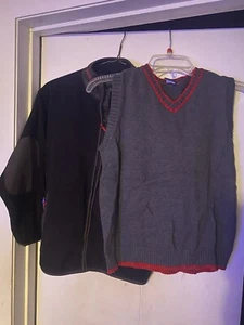 GAP KIDS Gray Jacket & Sweater Vest Size 8 Medium Lot - Picture 1 of 7