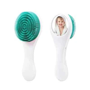Baby Hair Brush and Comb Set - Silicone Baby Brush and Comb Set with Mirror - Picture 1 of 9