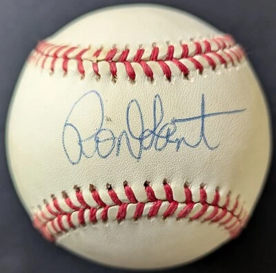 Ron Gant Firmado Autografiado Era Bobby Brown Béisbol JSA MLB Braves Cardinals Foto 1 de 4
