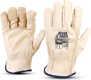 ProChoice Riggamate Cow Grain Premium Leather Riggers Gloves (Size Large) - Picture 1 of 1