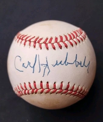 JSA CARL HUBBELL SIGNED OFFICIAL NATIONAL LEAGUE BASEBALL NY GIANTS  - Image 1 of 4