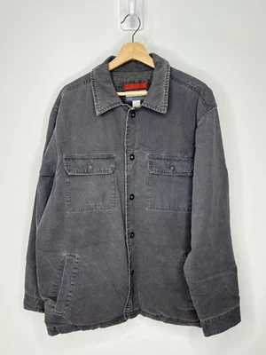 Chaqueta De Colección Antigua Azul Marino Pintores Hombres Tareas Medianas Pana Forrada de Vellón Y2K Foto 1 de 4