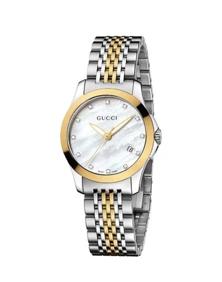 Gucci YA126513 Timeless 27mm Case Diamond Ladies Wristwatch - Image 1 of 4