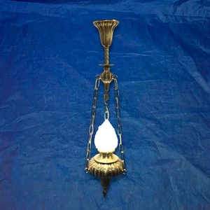 Wired Brass Chandelier Fixtures Rare Scalloped 58i - Picture 1 of 7