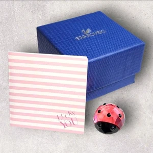 Swarovski Lucky Ladybird Marienkäfer 2011 rot schwarz Kristall MIB komplett Geschenkbox - Bild 1 von 10